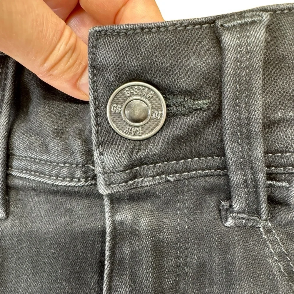 G-Star Raw Jeans Super Skinny Women’s Size W25 L32  Black Washed Arc Leg Pants